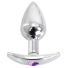 Kiotos Plug Bijou anal avec base arrondie Curve 6 x 2.8 cm - Bijou Violet